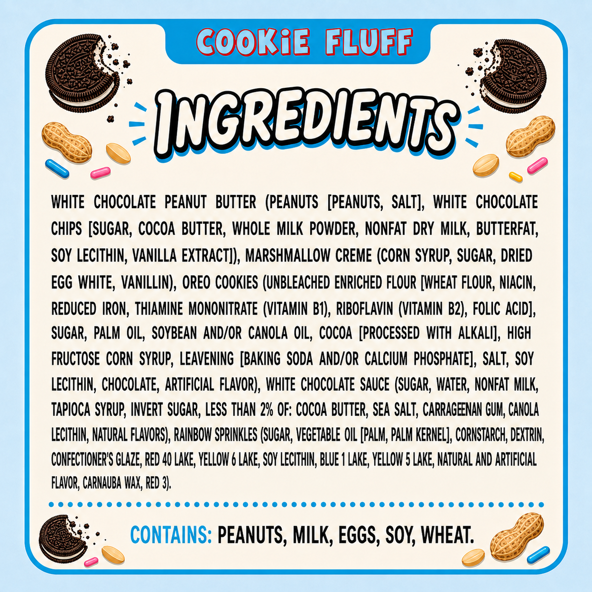 Cookie Fluff Dessert Peanut Butter