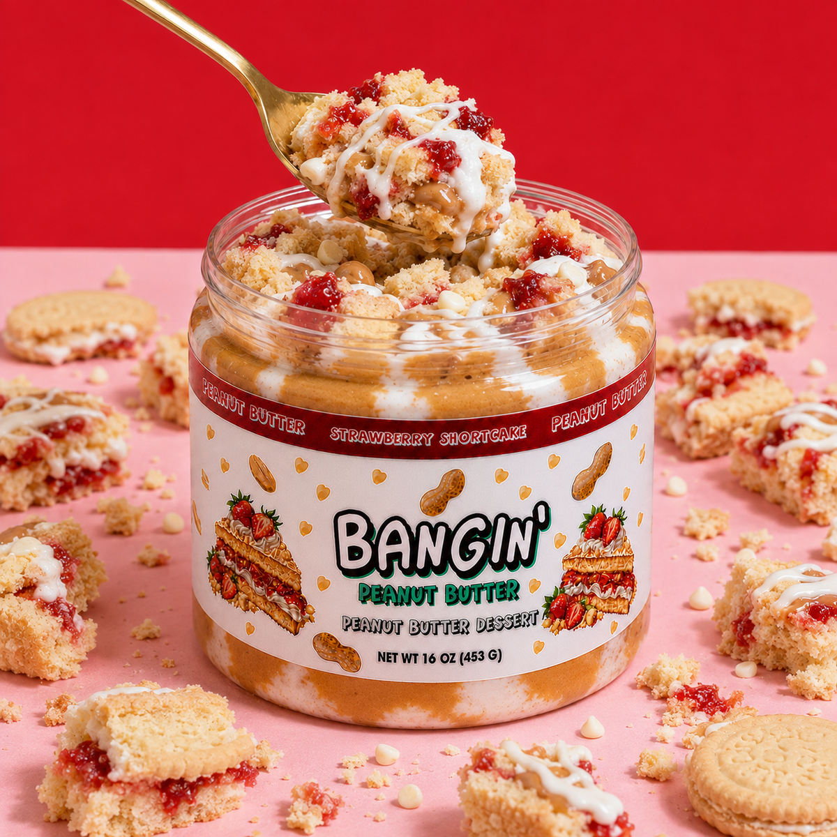 stawberry shortcake dessert peanut butter